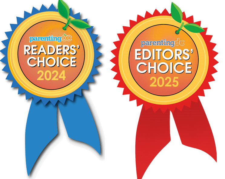 Parenting OC Readers' Choice and Editors' Choice award badges